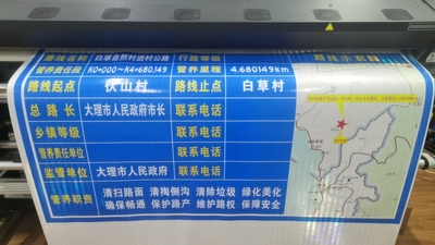 3M反光膜数码打印项目指示牌